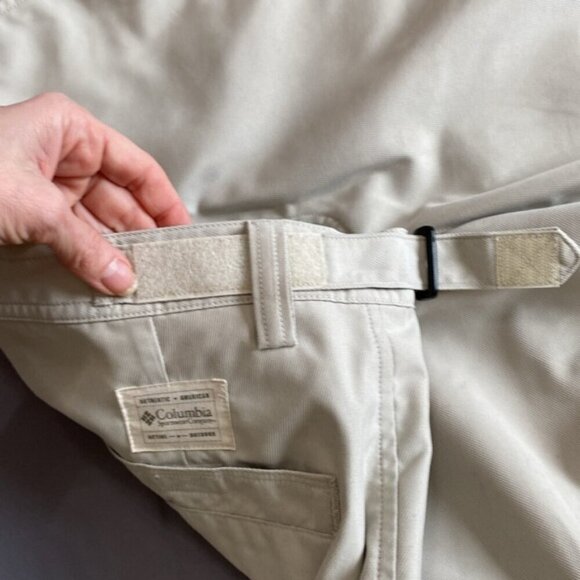 Columbia Tan Lightweight Straight leg Trail Pant Size 34 - Picture 13 of 15